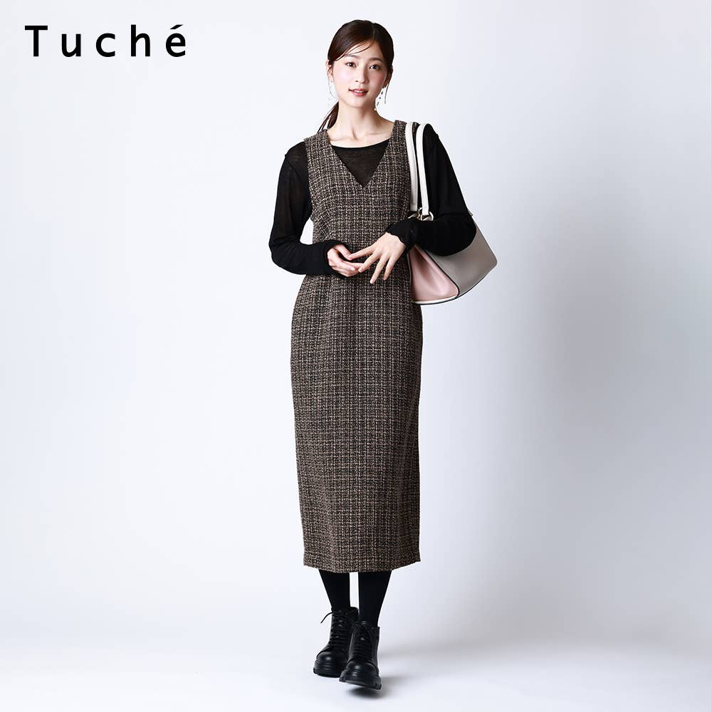 【7DAYS LOOKS】ツイードワンピース【SALE】